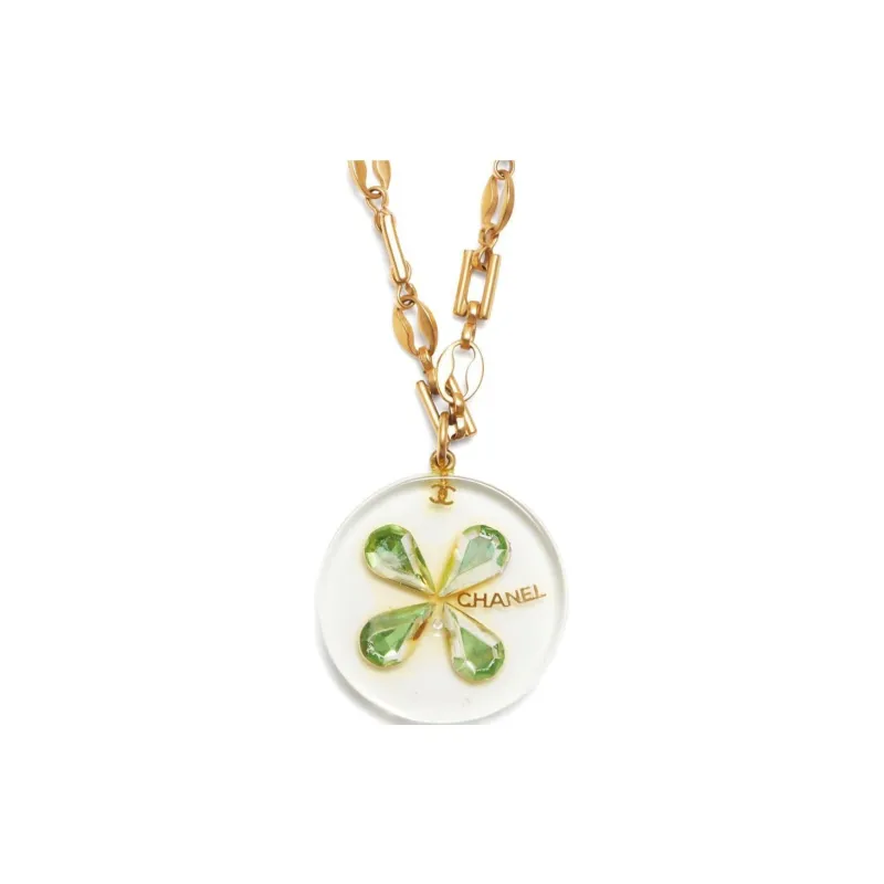 CHANEL 2001 Flower Pendant Necklace-0