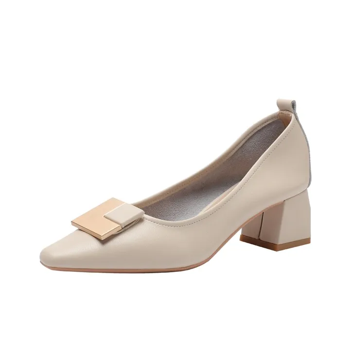 YAFEI XUANYU Chunky Heel High Heels 5cm Women's-6