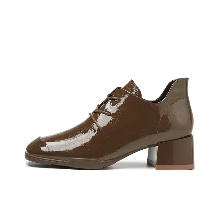 ST&SAT Chunky Heel High Heels 5cm Women's-6