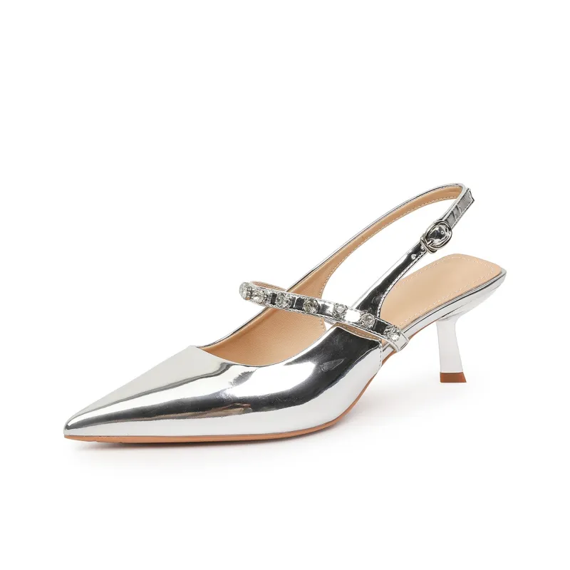 YAFEI XUANYU Slim Heel High Heels 6cm Women's White-14