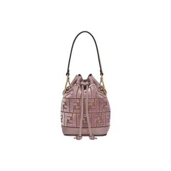 FENDI Mon Tresor Monogrammed Mini Bucket Bag