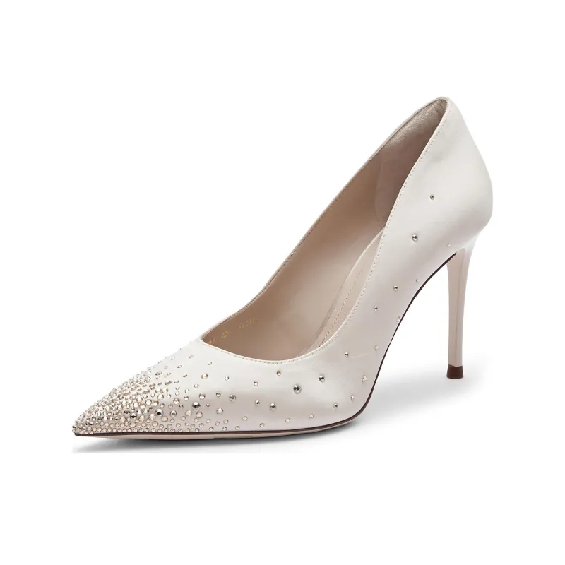 Staccato Slim Heel High Heels 10.5cm Women's-7