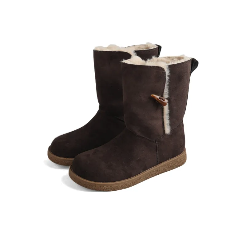 An Old Man Snow Boots Women's Brown/Khaki/Black-4