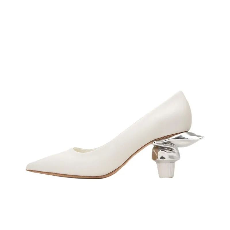 Maison MIHARA YASUHIRO Toothpaste Heel 60mm Leather Pumps-0