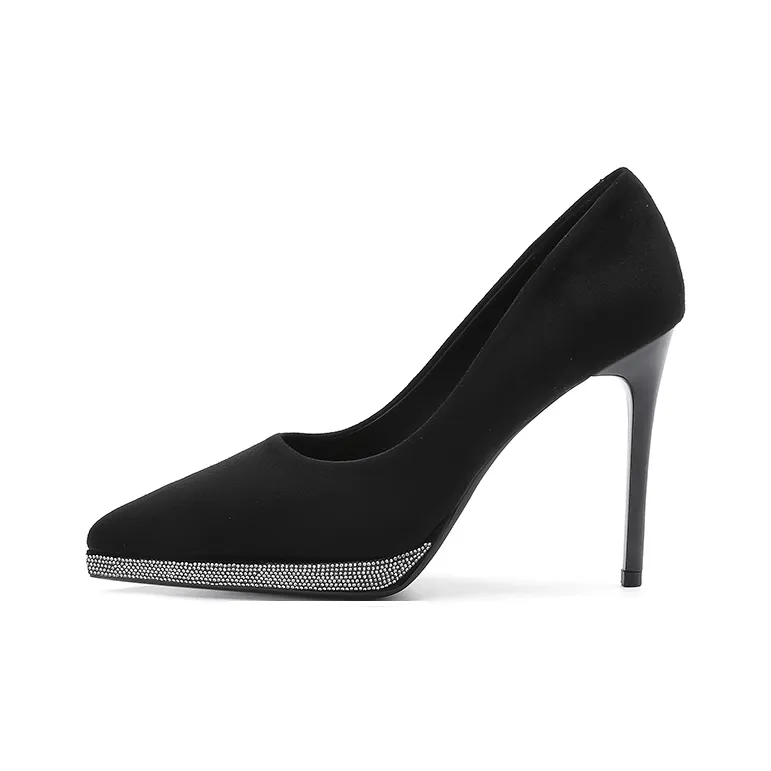 Zubumei Slim Heel High Heels 10CM Women's-0