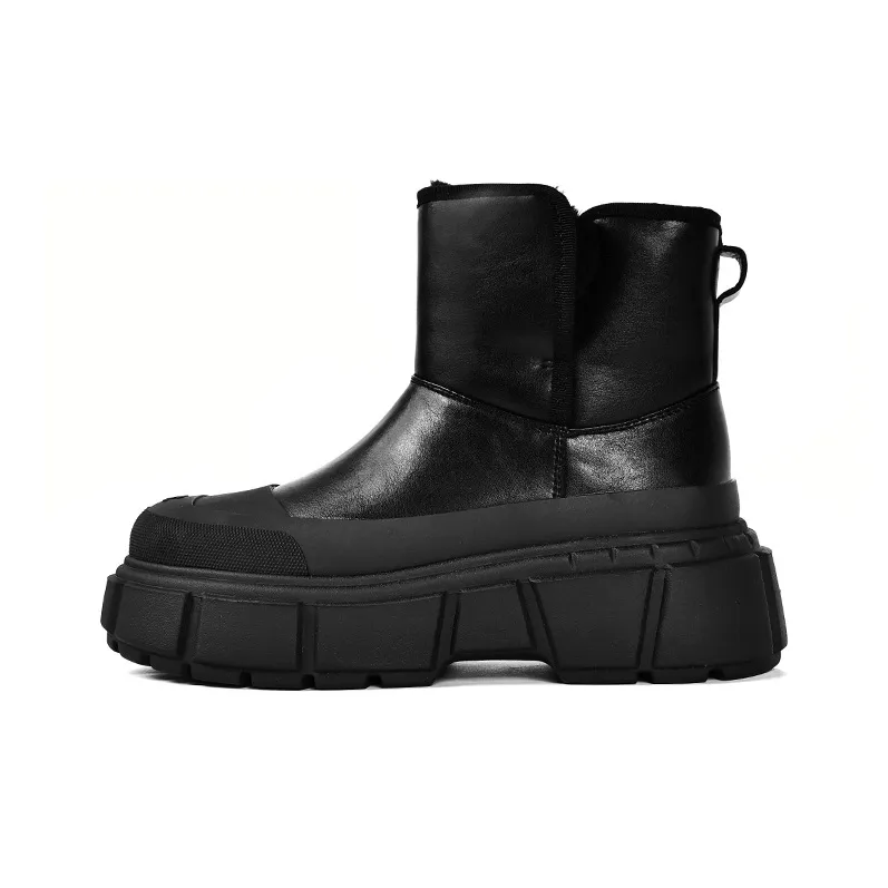 CAMEIDO Snow Boots Women's Beige/Black-4