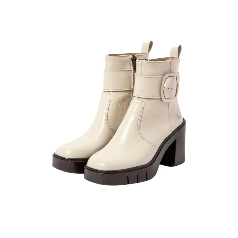Art Ankle Boots 9cm Women's Beige-1