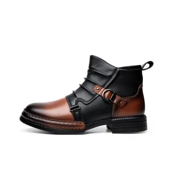 YEDANI Ankle Boots Men Black/Brown