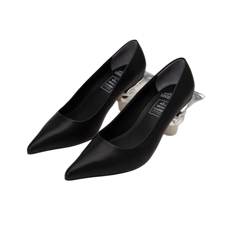 Maison MIHARA YASUHIRO Toothpaste Heel 60mm Leather Pumps-13
