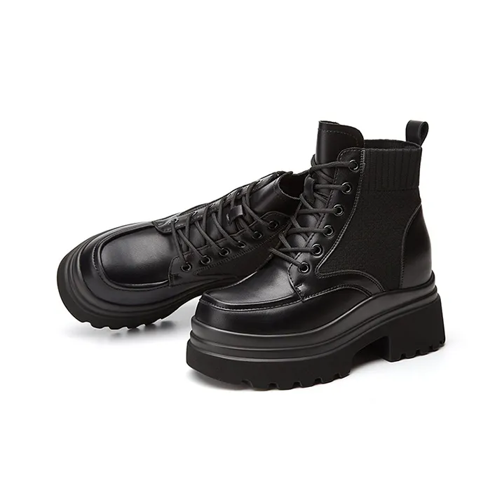 DAPHNE Ankle Boots Women's Black/White-2