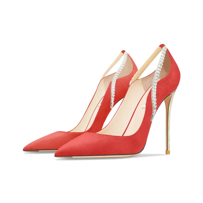 Suyymakk High Heels Women's Orange-2