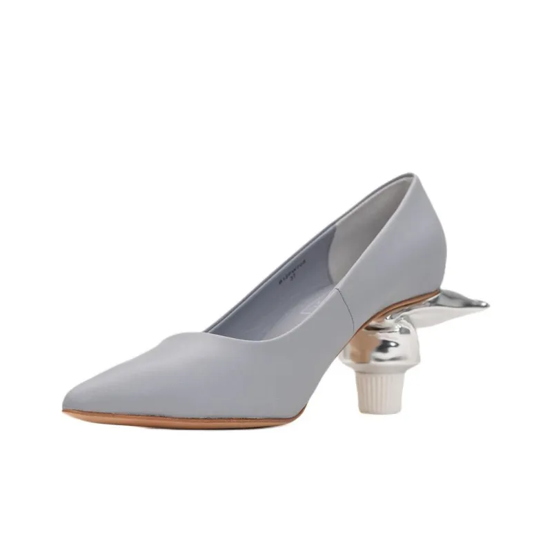Maison MIHARA YASUHIRO Toothpaste Heel 60mm Leather Pumps-17