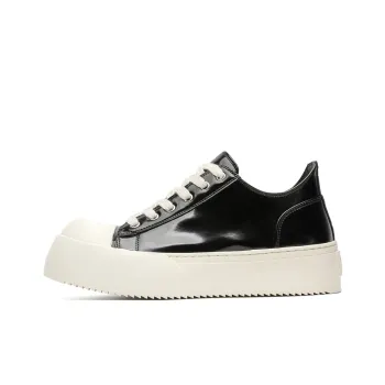 Jerden Smith Slip Resistant Water Resistant And Wear Resistant Low Top Skateboard Shoes Unisex Black White