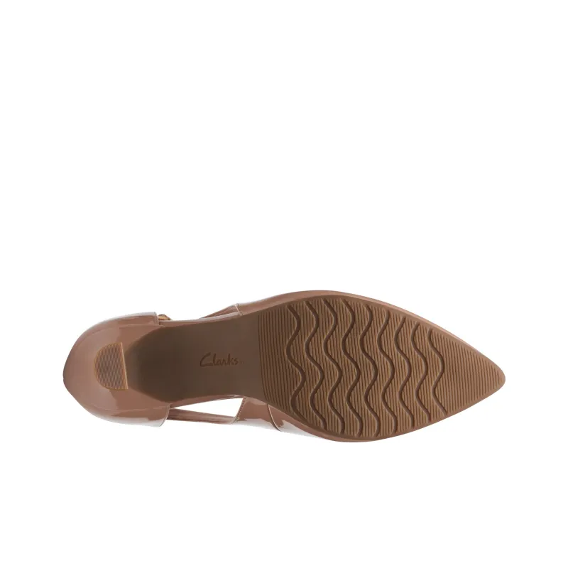 Clarks Cone Heel High Heels Women's Khaki-4