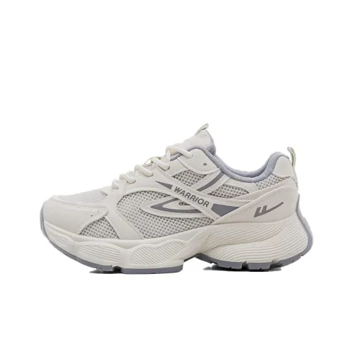 Warrior Height Increasing Wear Resistant Lightweight Breathable Slip Resistant Low Top Chunky Sneakers Women's Beige