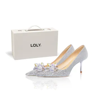 LOLY Slim Heel Gift Box Women's Silver