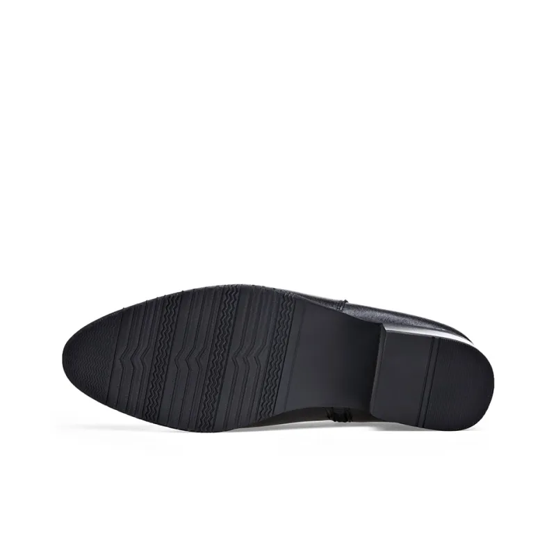 Xiwencha Ankle Boots Men's Black-4