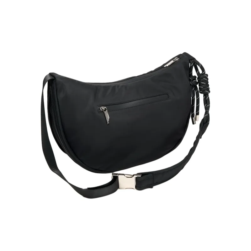 SMTING STUDIO Polyester Shoulder Bag Medium Size Unisex Deep Black/Oat-1
