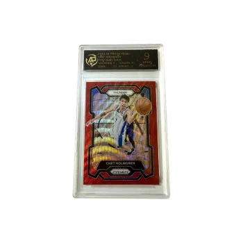 PANINI Holmgren, Thunder PRIZM Red Wave, Refringence, Promising Rookie, Player Card 9/10 Graded Cards 1 Pc