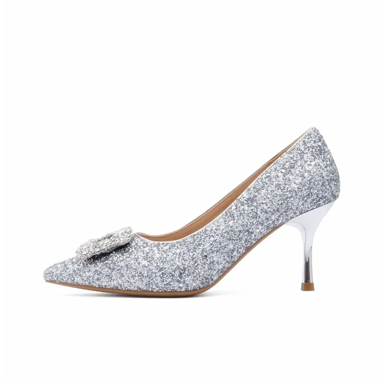 ZHR Meteor Shower Series Slim Heel High Heels 7cm Women's-101