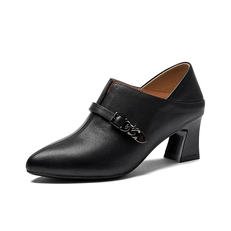 Rich Birds Chunky Heel High Heels Women's-1