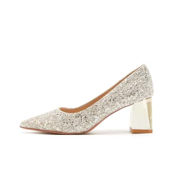 HKCP Chunky Heel High Heels Women's
