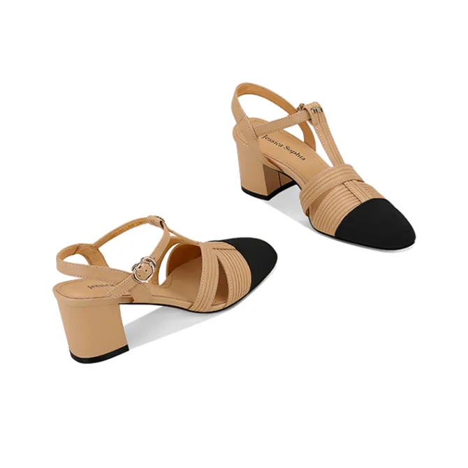 JESSICA SOPHIA Chunky Heel High Heels 5.5cm Women's-3