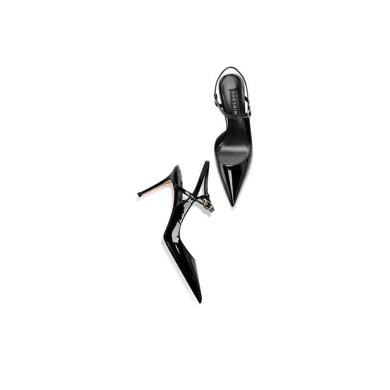 Shesrim Slim Heel High Heels Women's Black-2