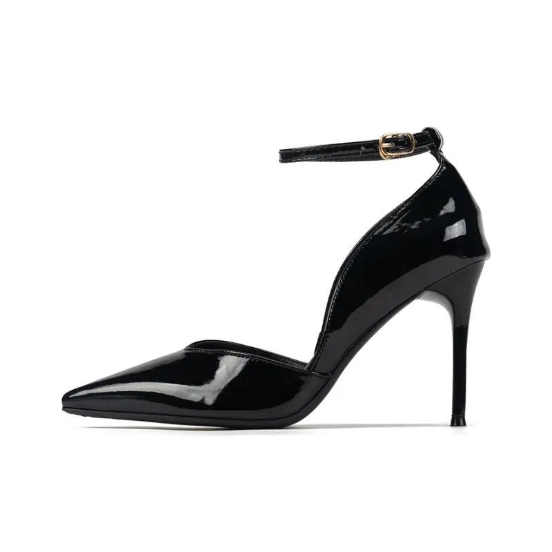 Xingdiman Slim Heel High Heels 10CM Women's Black-0