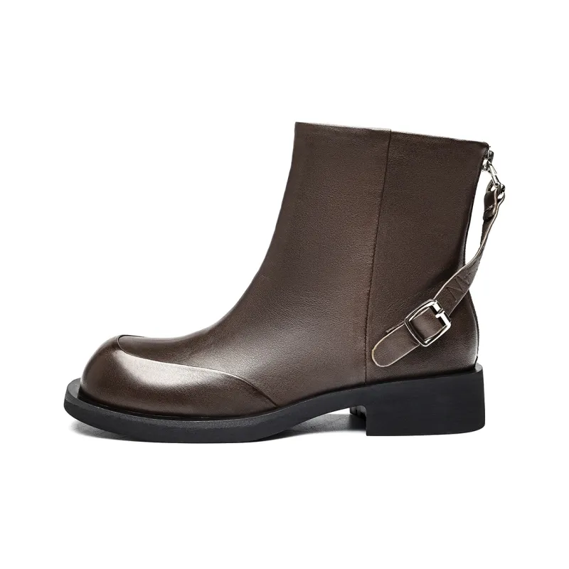 EBLAN Ankle Boots Women's Brown-0