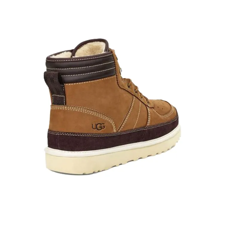 UGG Highland High Top Lacing Fleece Lined Brown-3