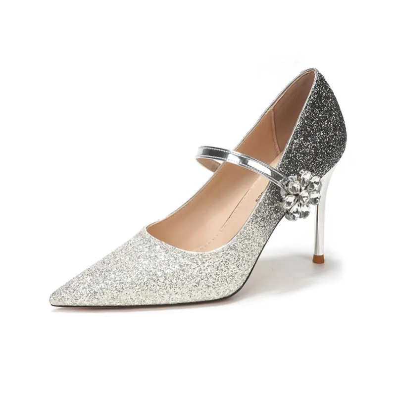 WEISHIBANGWEI Slim Heel High Heels Women's-6