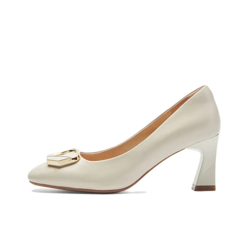 PT'SON Chunky Heel High Heels 7cm Women's-0