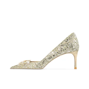 Ganxiaojie Slim Heel High Heels 6cm 8cm 10cm Women's Gold
