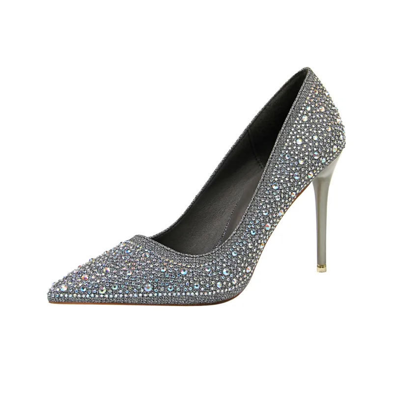 QITUMAUL Slim Heel High Heels Women's-17