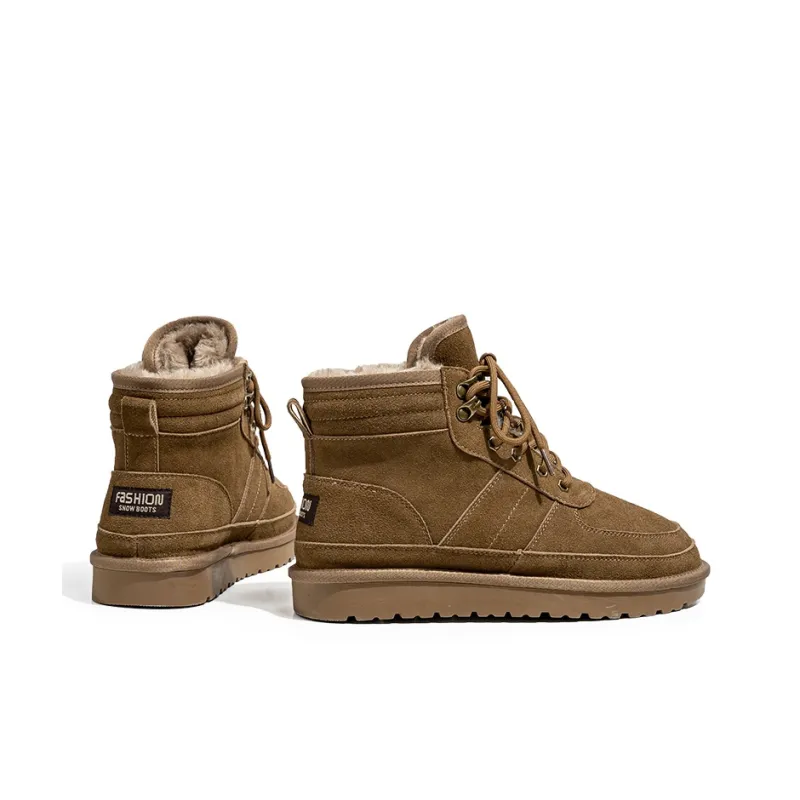 ZUWUDONG Slip Resistant Warm Crew Snow Boots Men's-16
