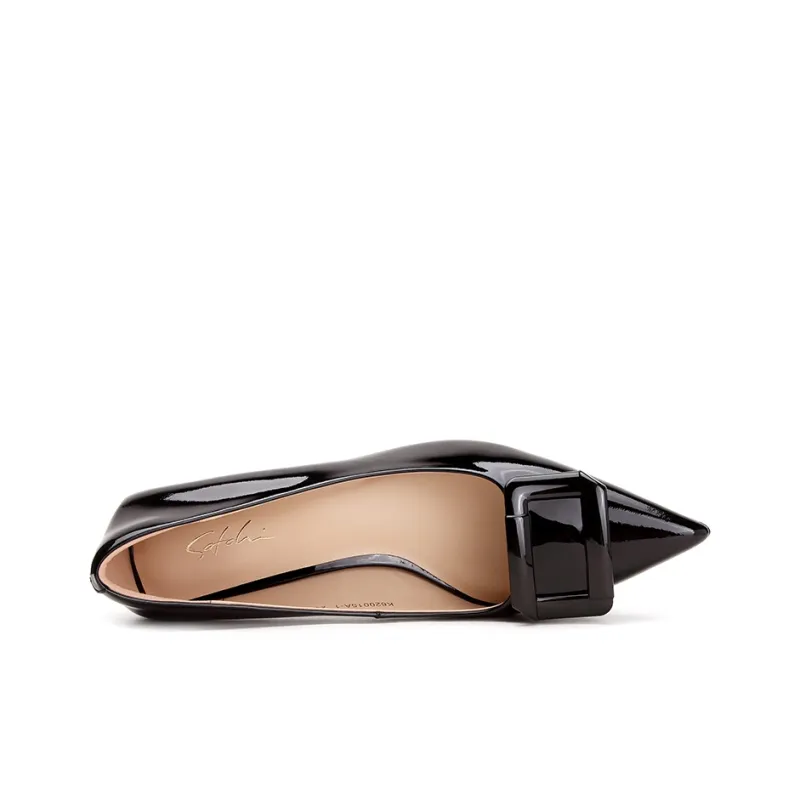 Satchi Slim Heel High Heels 5cm Women's Black-3