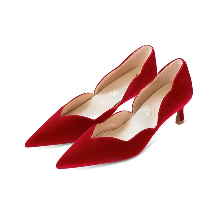 7or9 Peach Blossom Brew High Heels 5cm Women's Red-1