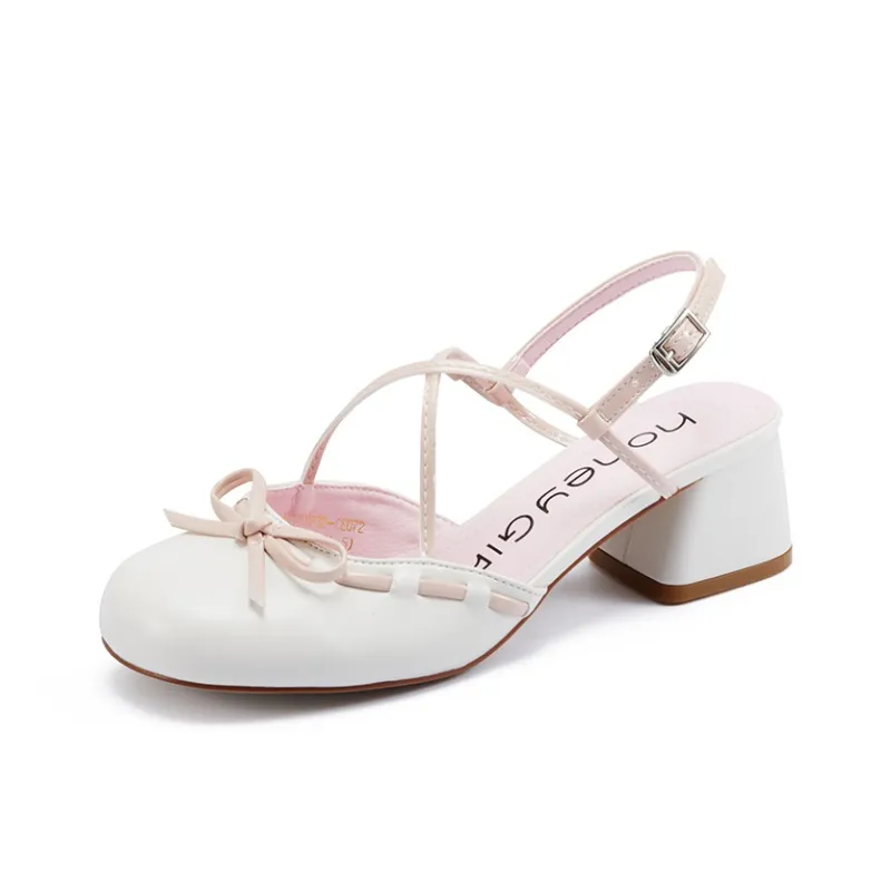 Honey GIRL Chunky Heel High Heels Women's-1