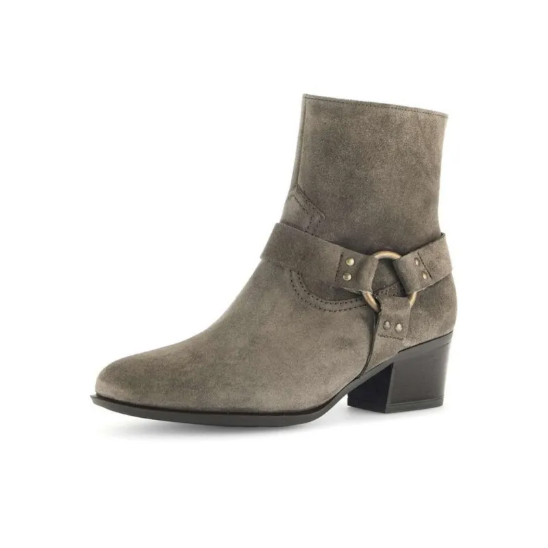 Gabor Comfort Ankle Boots 5cm Women's Gray Green-1