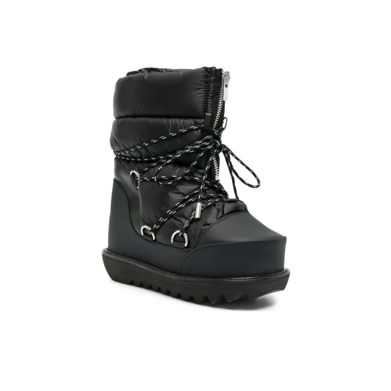 Sacai Quilted Lace-up Ankle Boots-2