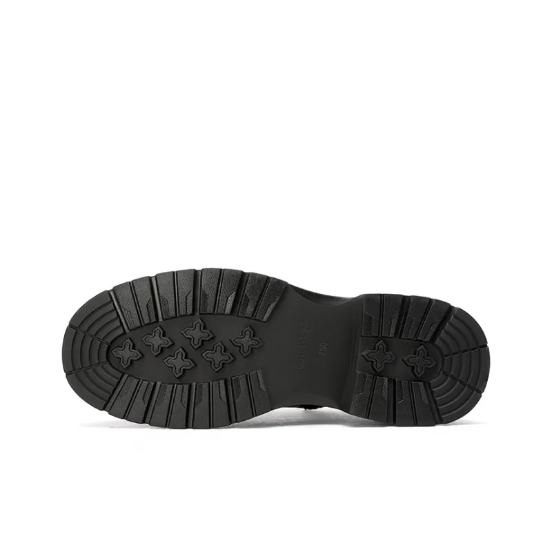 CROWN Ankle Boots Men Black-4