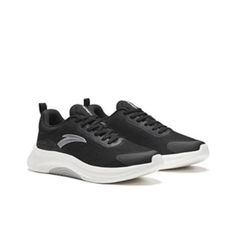 Anta God Walk 5 Cushioning Wear Resistant Low Top Training Shoes Men's Black White-3