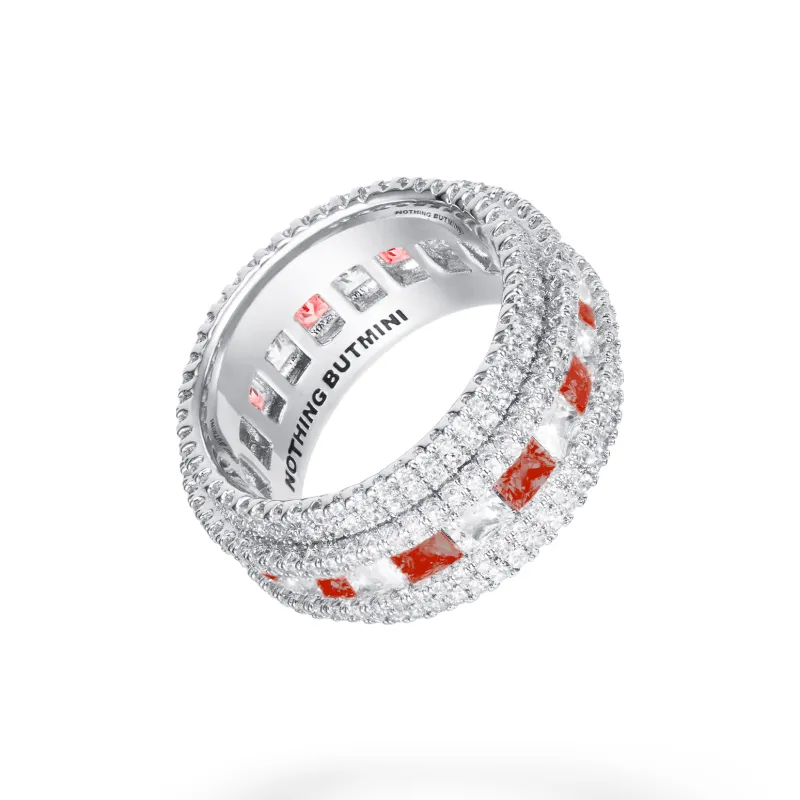 NothingButMini Zircon Copper Rings Unisex-1