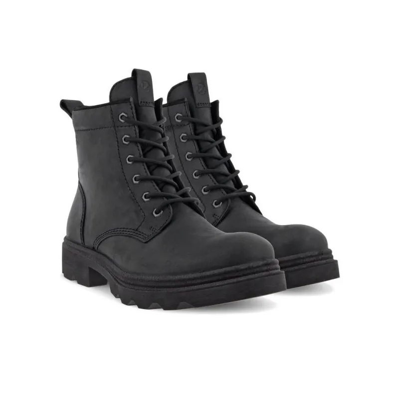 Ecco Leather New Collection Short Martin Boot Men's Black-3