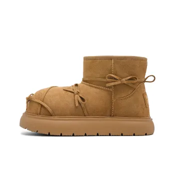 LIANGHUO Warm Wear Resistant Cushioning For Height Increase Coverage Short Snow Boots Women's