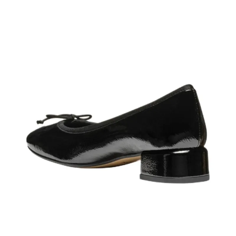 GEOX Floretia Chunky Heel High Heels 3.5cm Women's Black-3