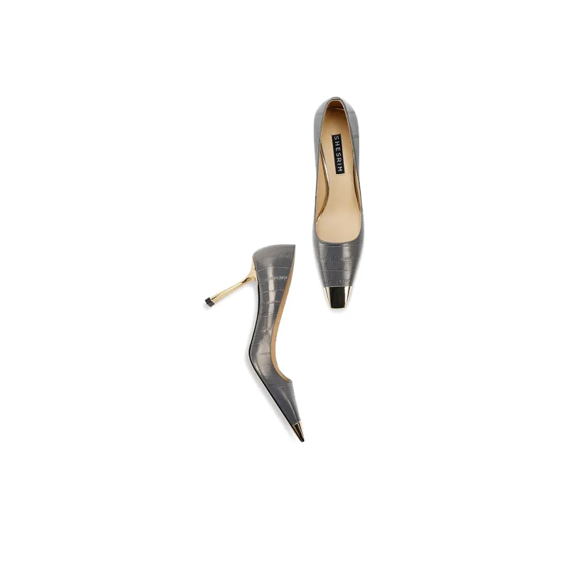Shesrim High Heels Women's Black, White, Pink-7