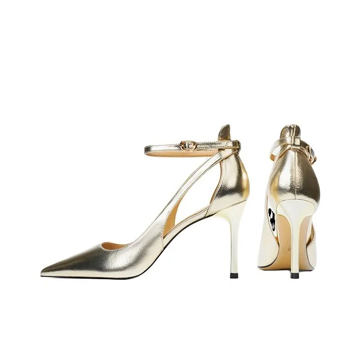 Zubumei Slim Heel High Heels 8cm Women's-6