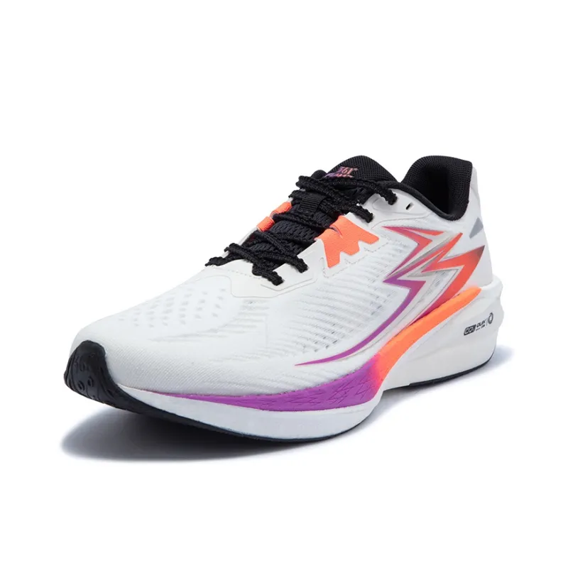 361° Anti-Slip And Wear-Resistant Breathable Low-Top Running Shoes Men's White Wisteria-1